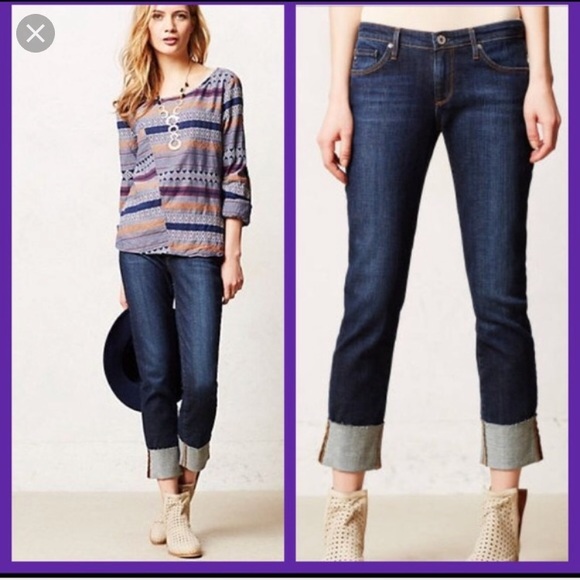 ag stevie cuffed jeans